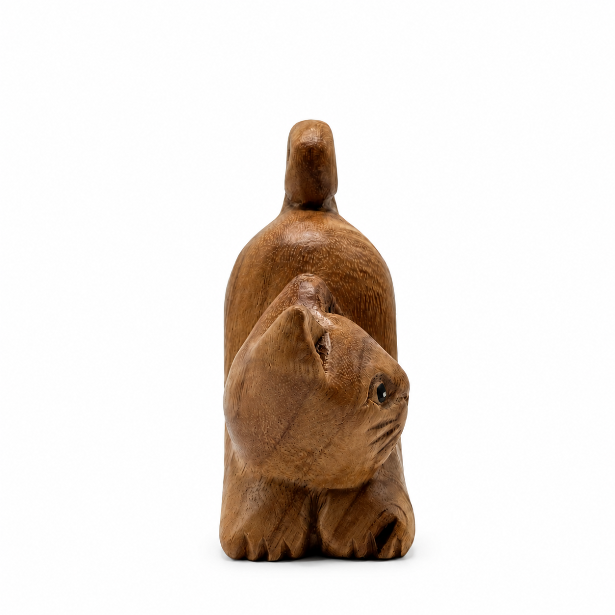 Left Side wooden cat
