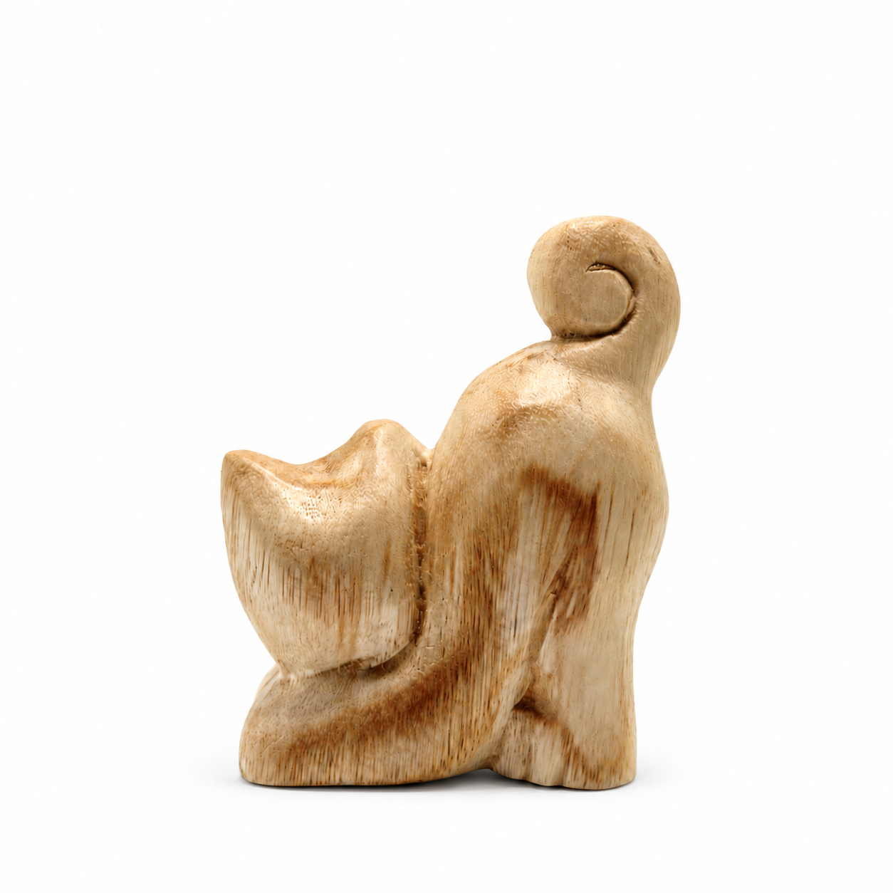 Right Back wooden cat