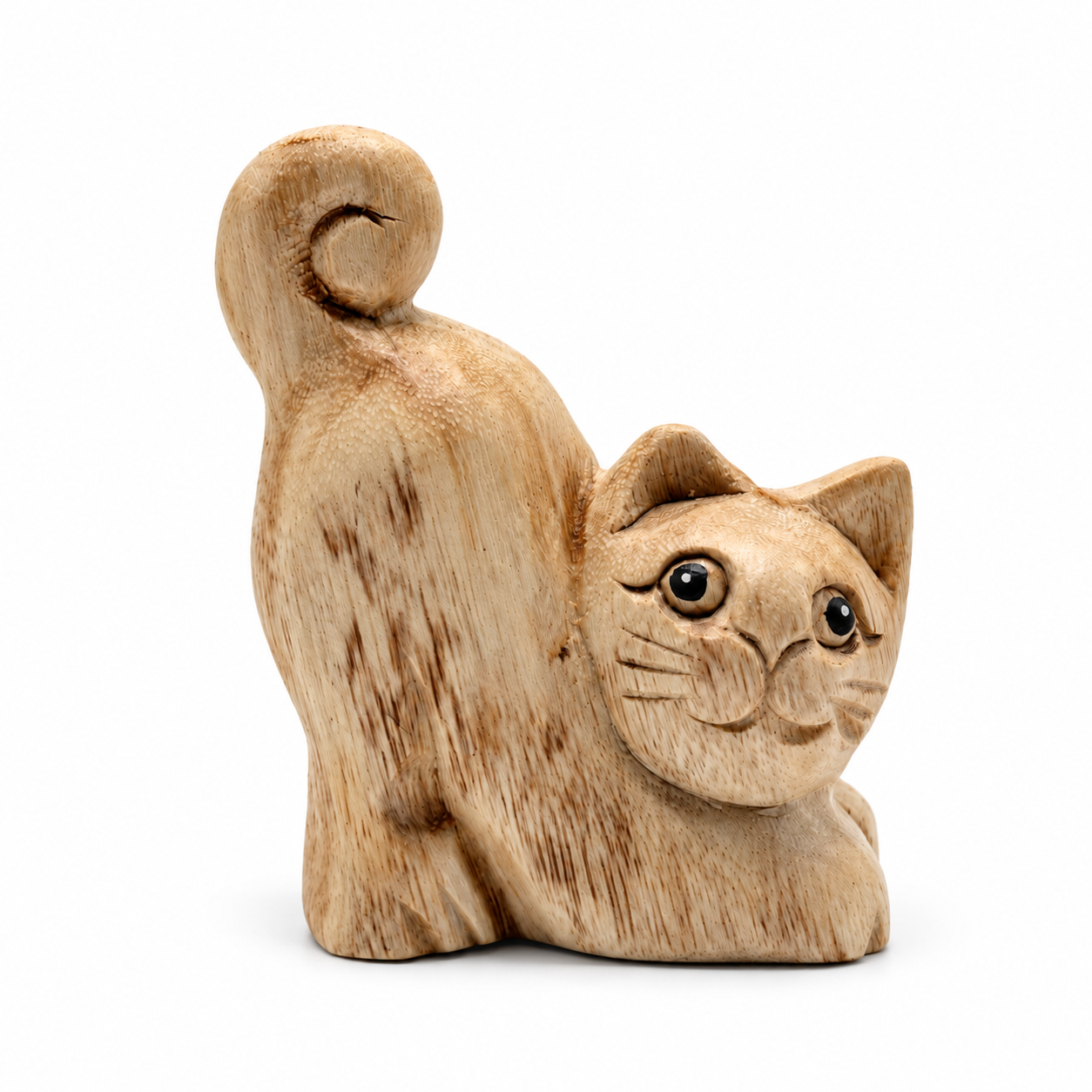 Right Front wooden cat