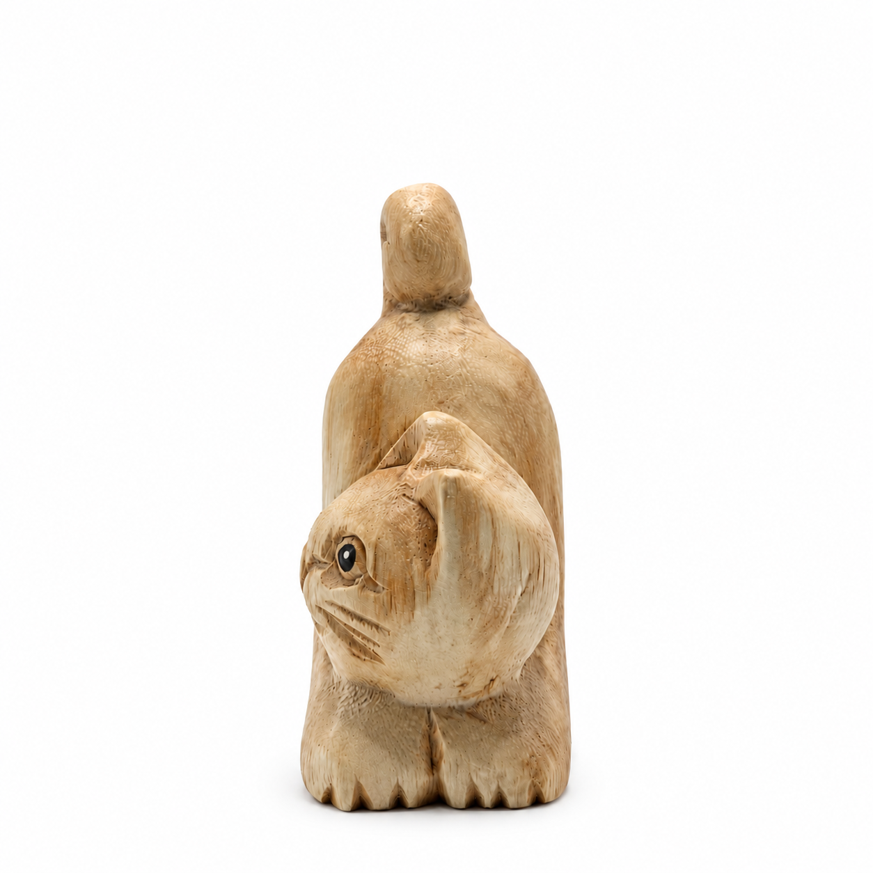 Right Side wooden cat