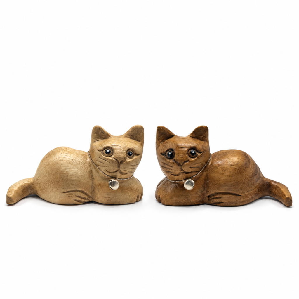 The Lounging Cats — complementary pair