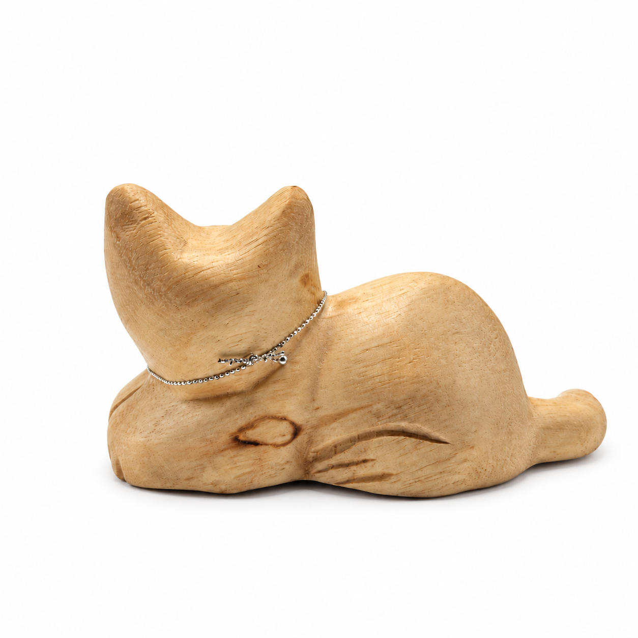 Right Back lounging wooden cat