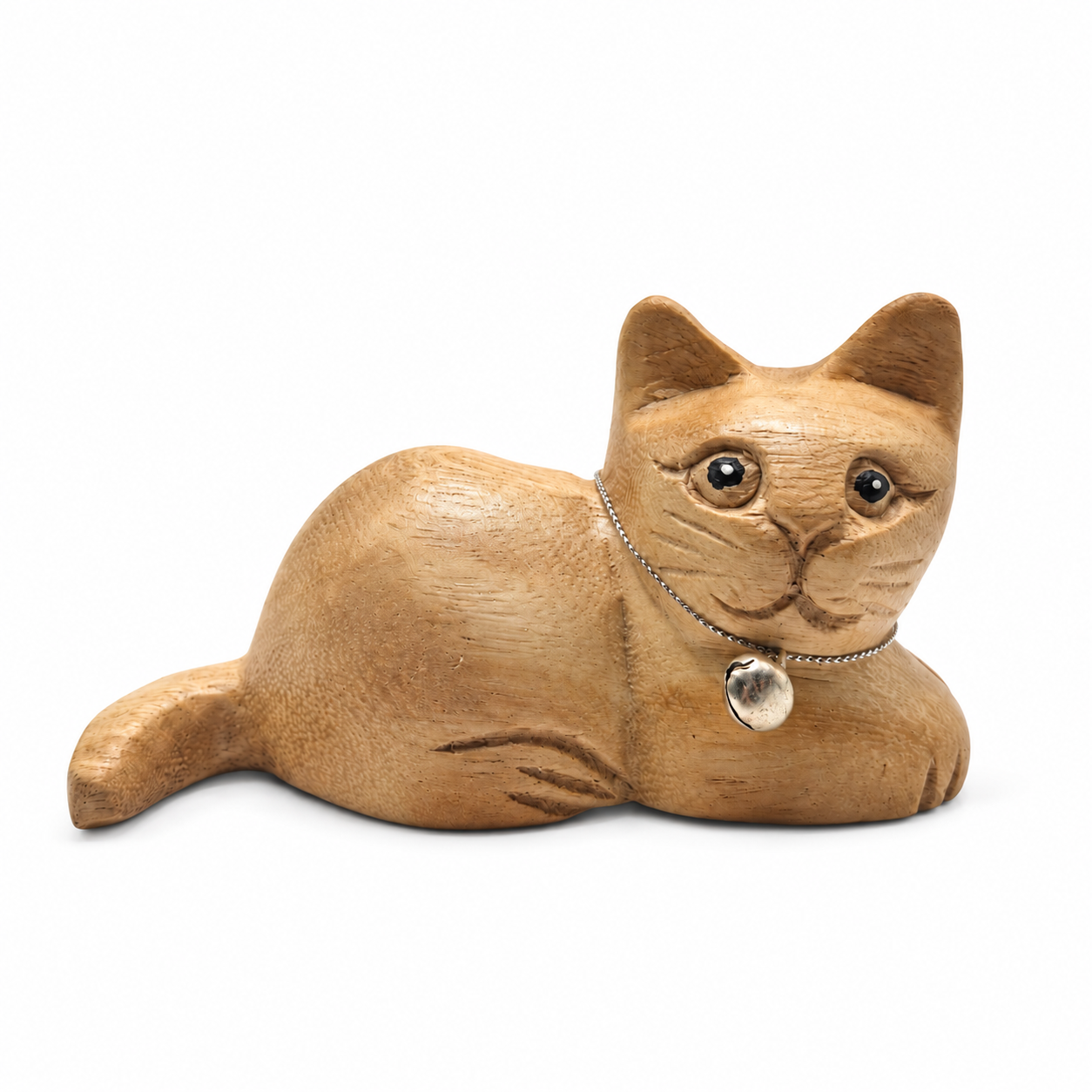 Right Front lounging wooden cat
